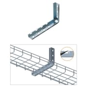 QUEST MFG Cable Tray L Wall Bracket, 12", Zinc CT0025-12-03